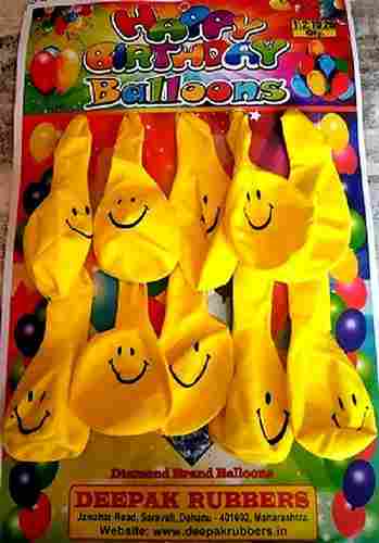 Smiley Face Rubber Balloons