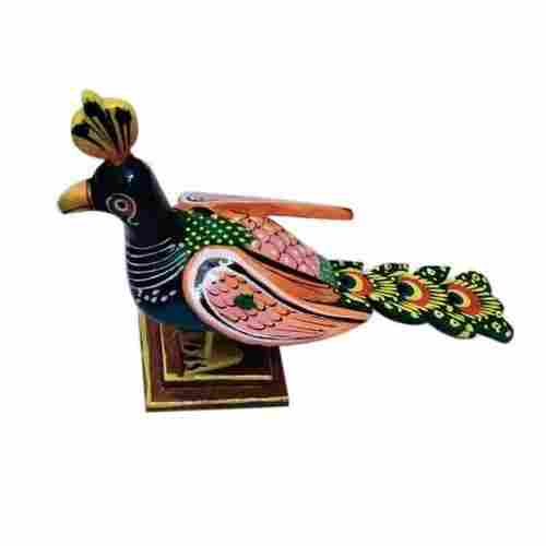 Handmade Wooden Peacock Statue