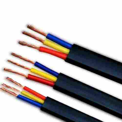 High Grade Pvc 3 Core Weather Resistance Electric Submersible Black Flat Cables