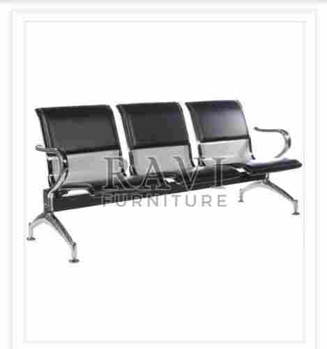 Stainless Steel Powder Coating Airport Multi Seater Cushioned Sofa