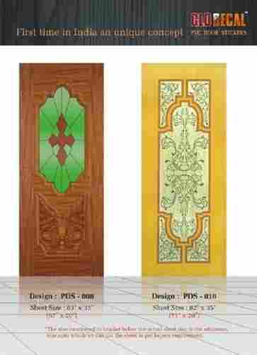 5 Design PVC Door Sticker with 82*35 Inch Size