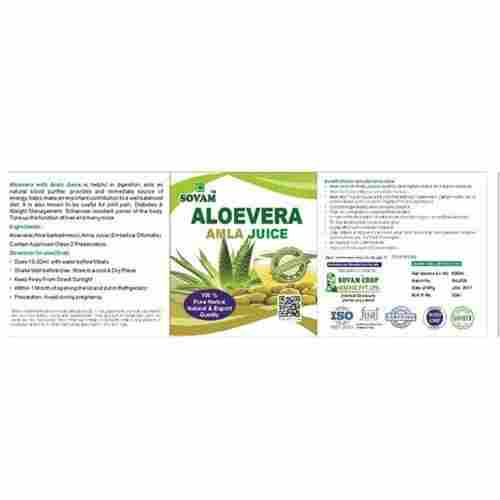 Antioxidant Herbal Aloe Vera And Amla Juice