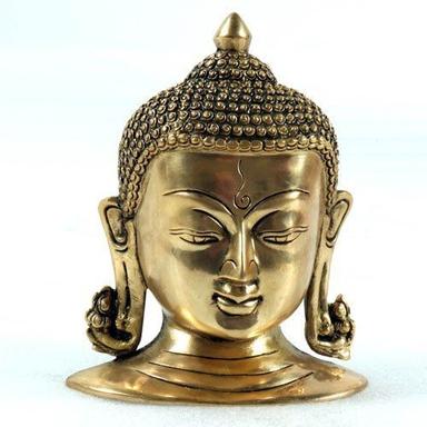 Durable Brass Kundal Buddha Mask