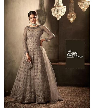 Brown Mohini Fashion 67004 Exclusive Heavy Net Embroidery Work Wedding Wear Anarkali Suit