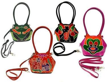 Multicolor Short And Long Handle Shantiniketan Leather Bags