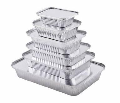 Smooth Texture Plain Silver Foil Food Container Application: Used In Wedding And Parties