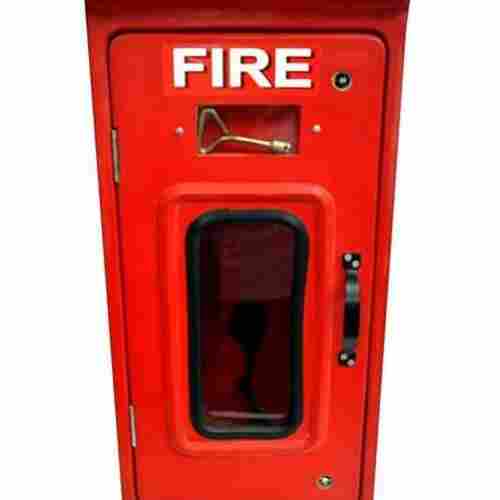 Industrial Wall Mount Paint Coated Red Single Fire Hose Box