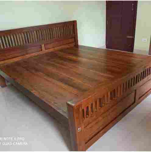 Single and Double Teak Wooden Cot