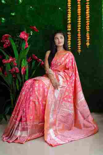 Pure Lichi Silk Saree with Beautifull Pallu