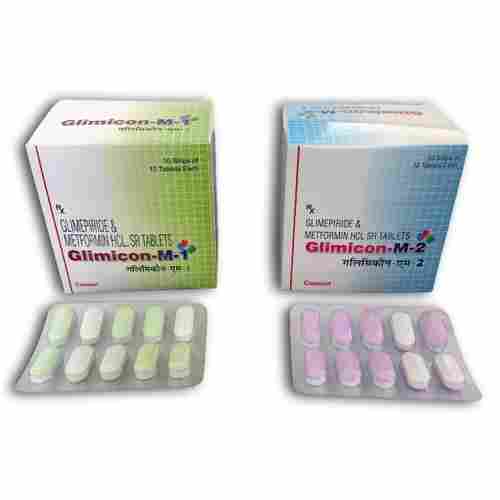 GLIMICON - M1, M2 (Glimepiride And Metformin HCl (As SR) Tablets)