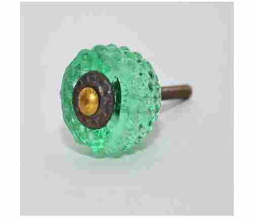 Green Color Glass Cabinet Knobs