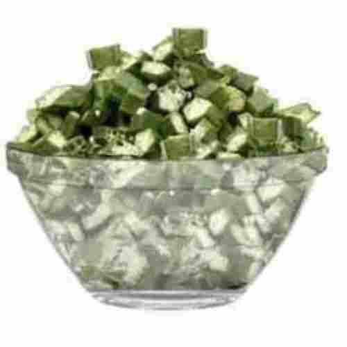 Green Color Lady Finger Flakes