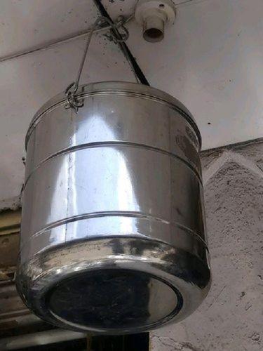 Silver Stainless Steel Milk Can 5 Liter