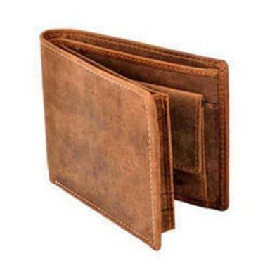 Pure Brown Leather Multi Compartment Mens Wallet Size: Any