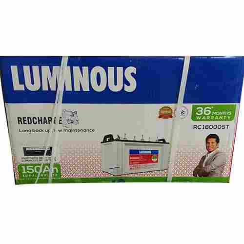 LUMINOUS RedCharge RC 18000 ST 150AH Tubular Plate Inverter Battery