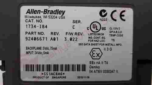 0408-Allen-Bradley 1734-IB4 REV A01 Input Module