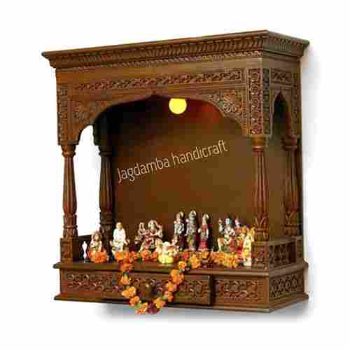 Wooden Carved Pooja Cabinet