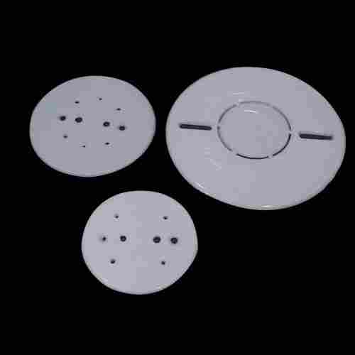 Plain White Electrical Round Concealed Plate