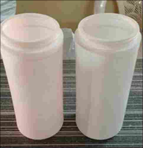 Leakage Proof White Round Plastic Jar 1 Kg