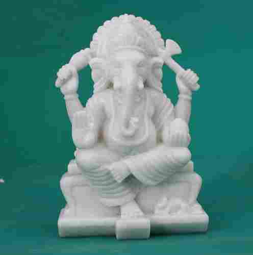White Marble Ganesh Statue 3Kg
