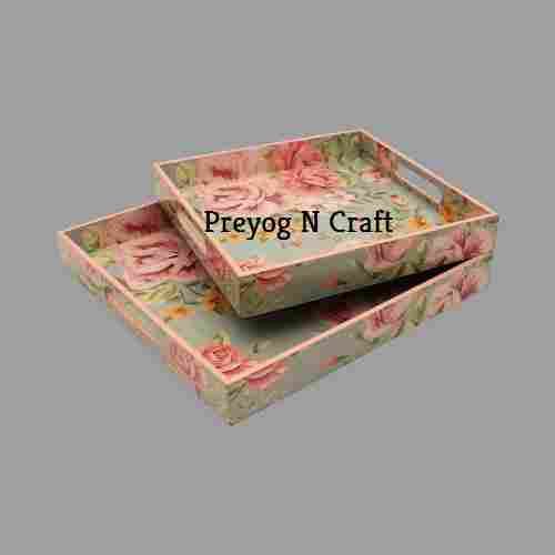 Square Shape Customized Wooden Tray