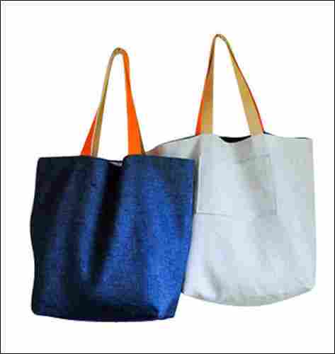 Colored Plain Cotton Shopping Bag