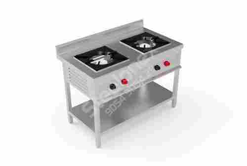 Stainless Steel Two Burner Gas Stove