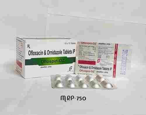 Ofloxacin Ornidazole Tablets IP 200 mg, 500 mg