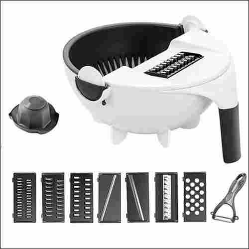 7 in 1 Vegetable Cutter with Drain Basket Magic Rotate Vegetable