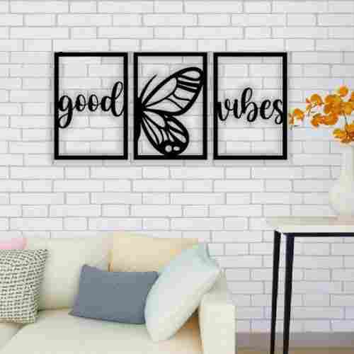 Butterfly Good Vibes 3d Wall Frame