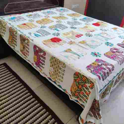 Hand Work Jaipuri Bedsheet