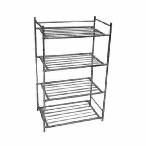 Polished Stainless Steel Shoes Rack