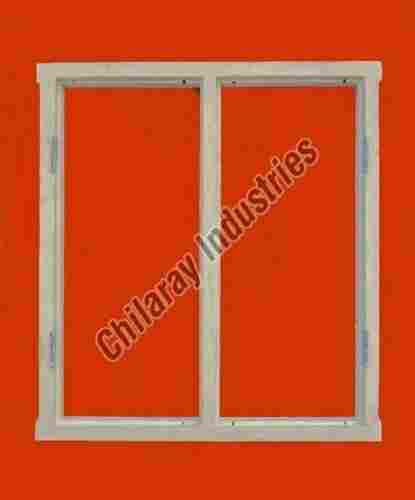2 Panel Wooden Window Frame (White Color)