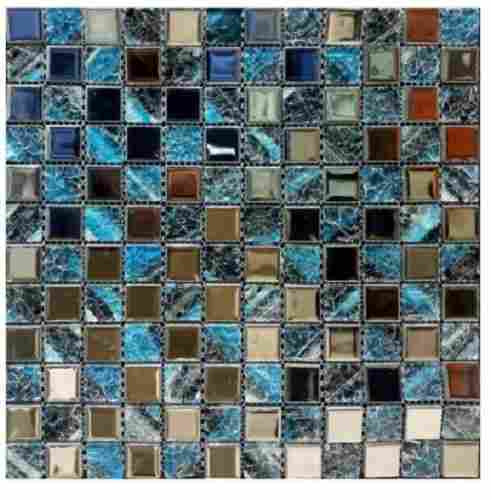 6 - 8 Mm Interior Wall Metal Mosaic Tile