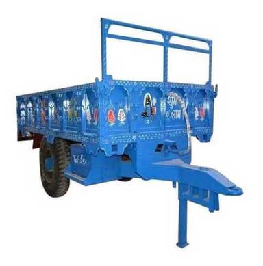 Blue Cast Iron Tractor Trolley For Agriculture