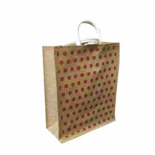Easy To Carry Printed Jute Shopping Bag