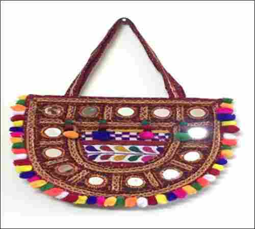 Kutch Work Mirror Embroidered Hand Bag