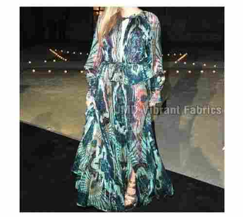Designer Georgette Digital Printed Gown