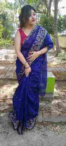 Padmamina Cotton Silk Saree with Running Blouse Piece
