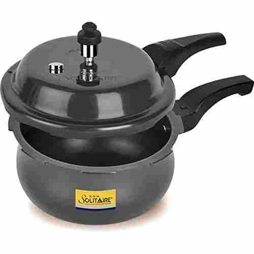 Solitaire Handi Hard Anodized Outer Lid Pressure Cooker