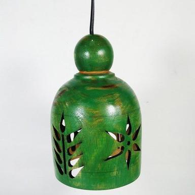 Various Colors Are Available Wooden Hand Painted Lamp Shades For Decoration