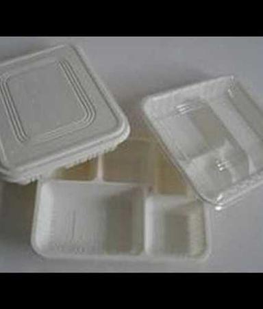 White Multi Compartment Plastic Food Storage Packaging Trays