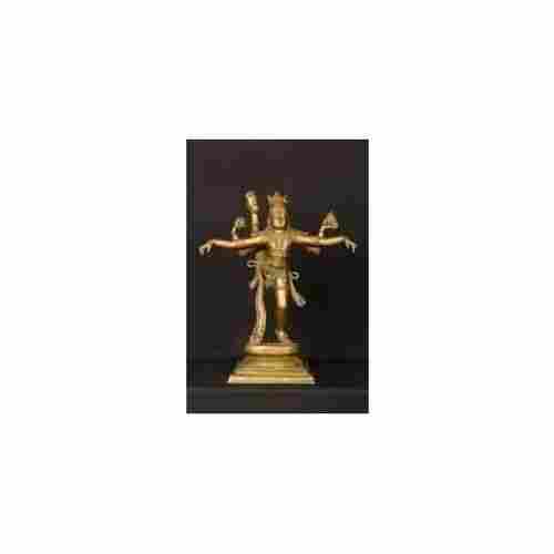 Golden Colour Thandavam Bronze Statue