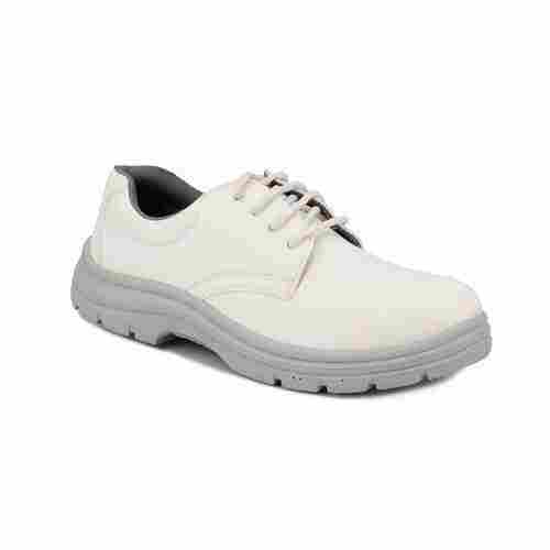 White Derby Leather Safety Shoes