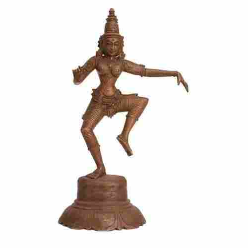 Bronze Brown Dancing Krishna Statue