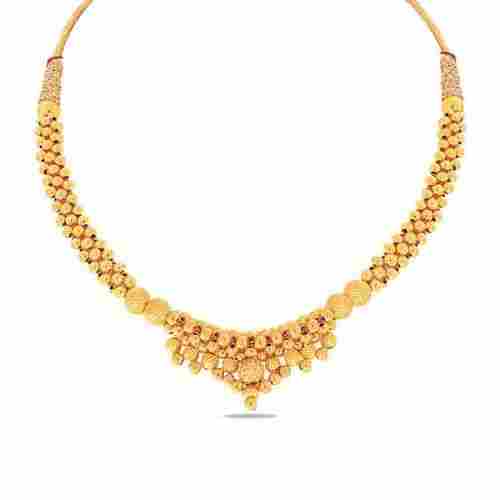 Gold Plated Oxidised Necklace