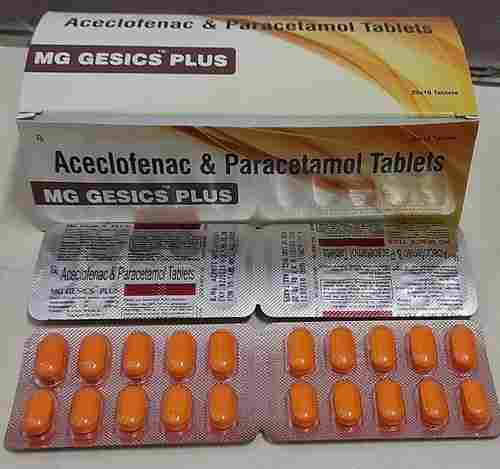 MG GESICS PLUS Aceclofenac And Paracetamol Tablet