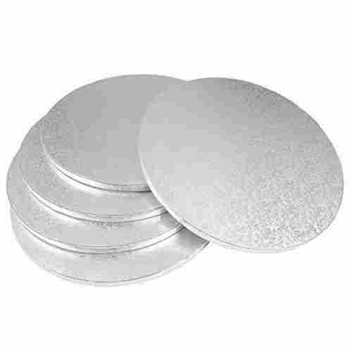 6.75 Inch Silver Round Disposable Cake Base Board