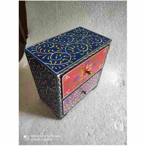Handmade Multicolour Wooden Jewellery Storage Box