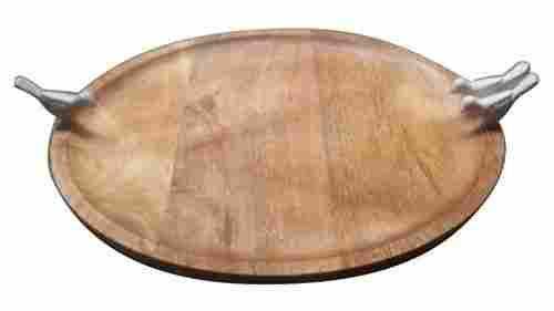 Light Weight Round Wooden Serving Tray